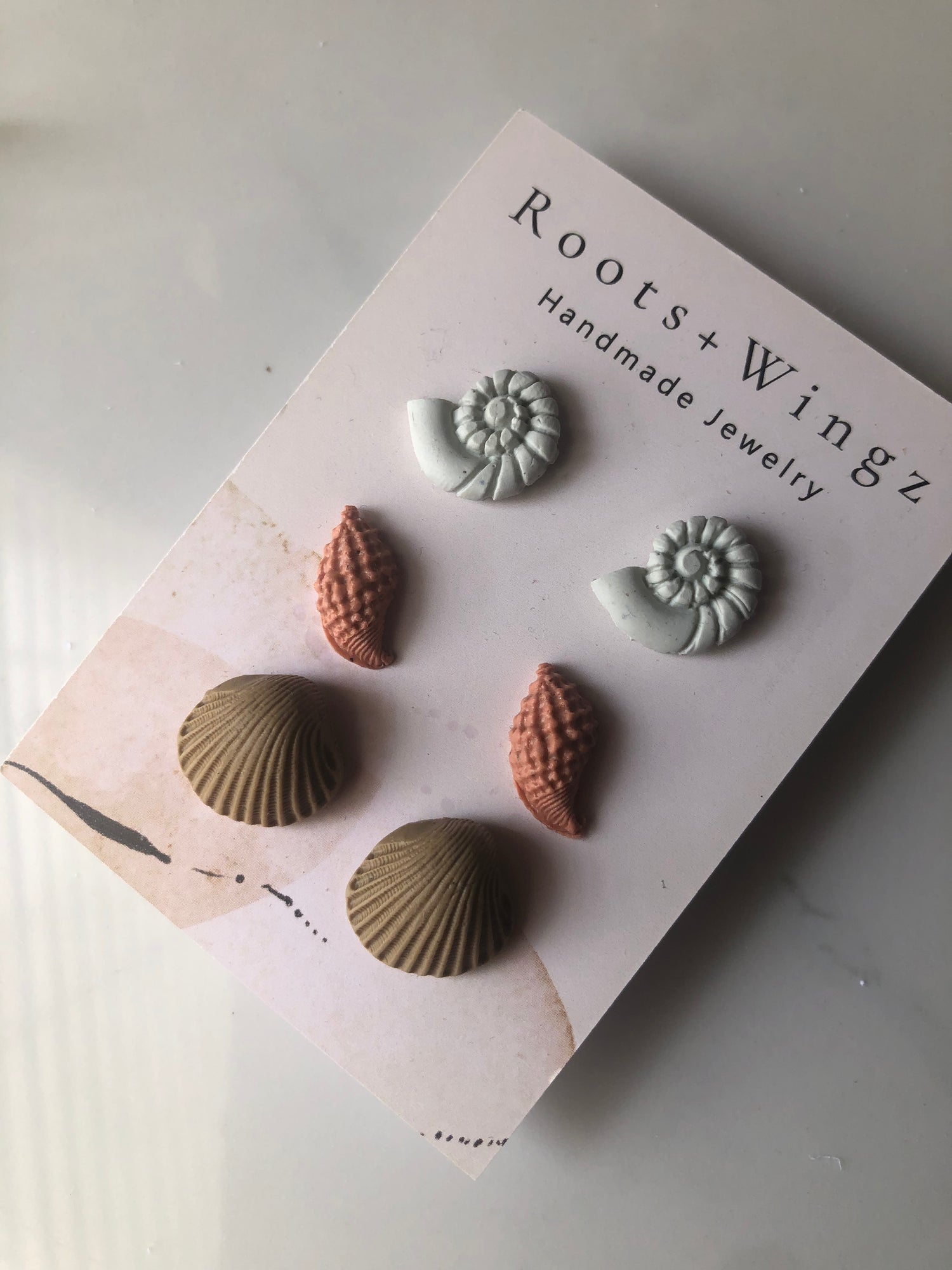 Seashell Studs