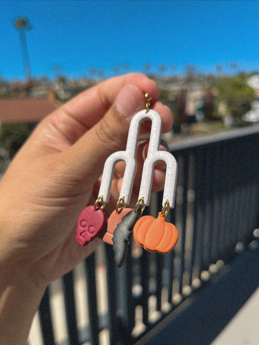 Abstract Halloween dangles